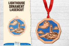Lighthouse Lasercut Ornament SVG Bundle 69 - CraftNest - Digital Crafting and Art