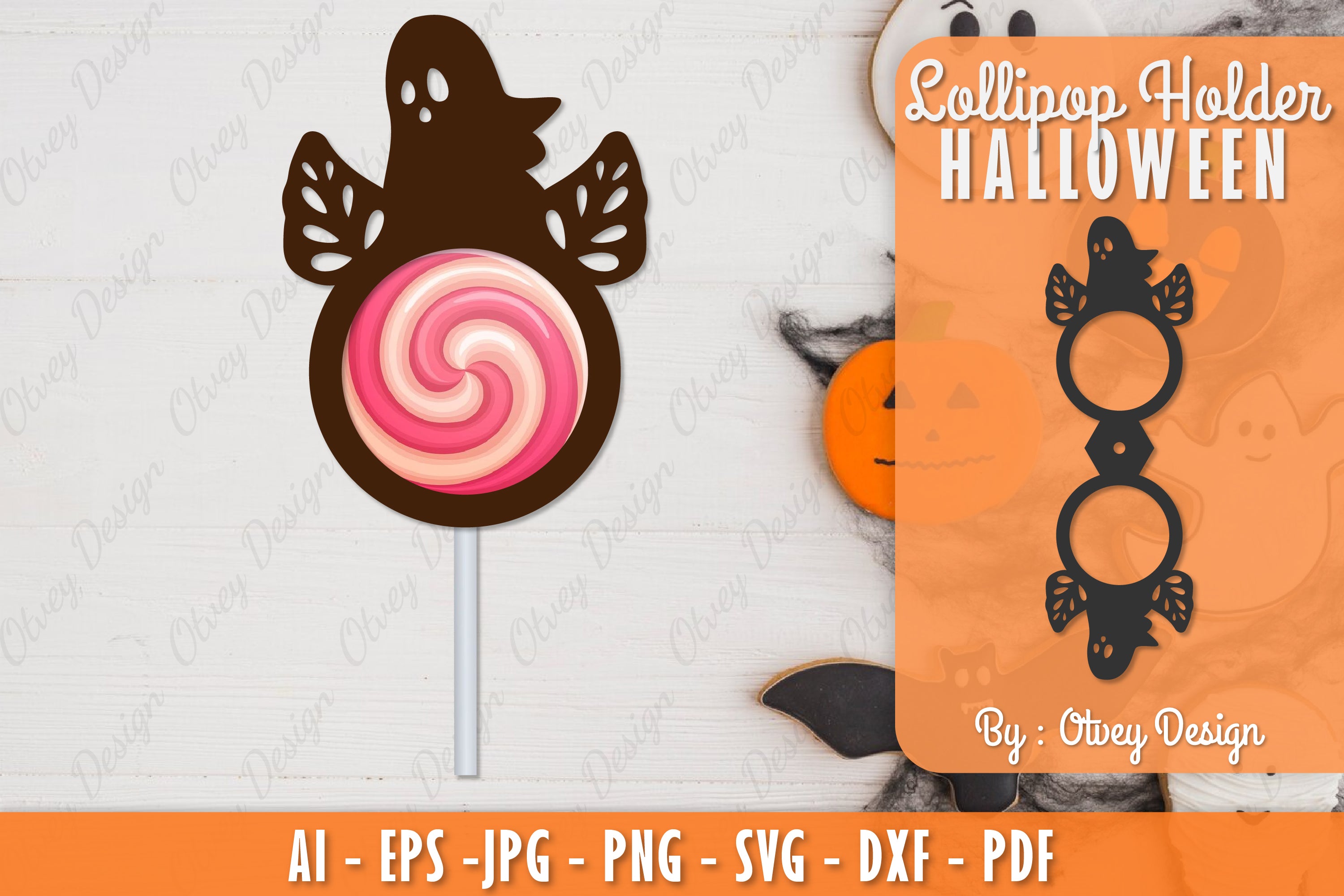 Halloween Lollipop Holder SVG Bundle 20 - CraftNest - Digital Crafting and Art