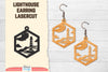 Lighthouse Earring Lasercut SVG Bundle