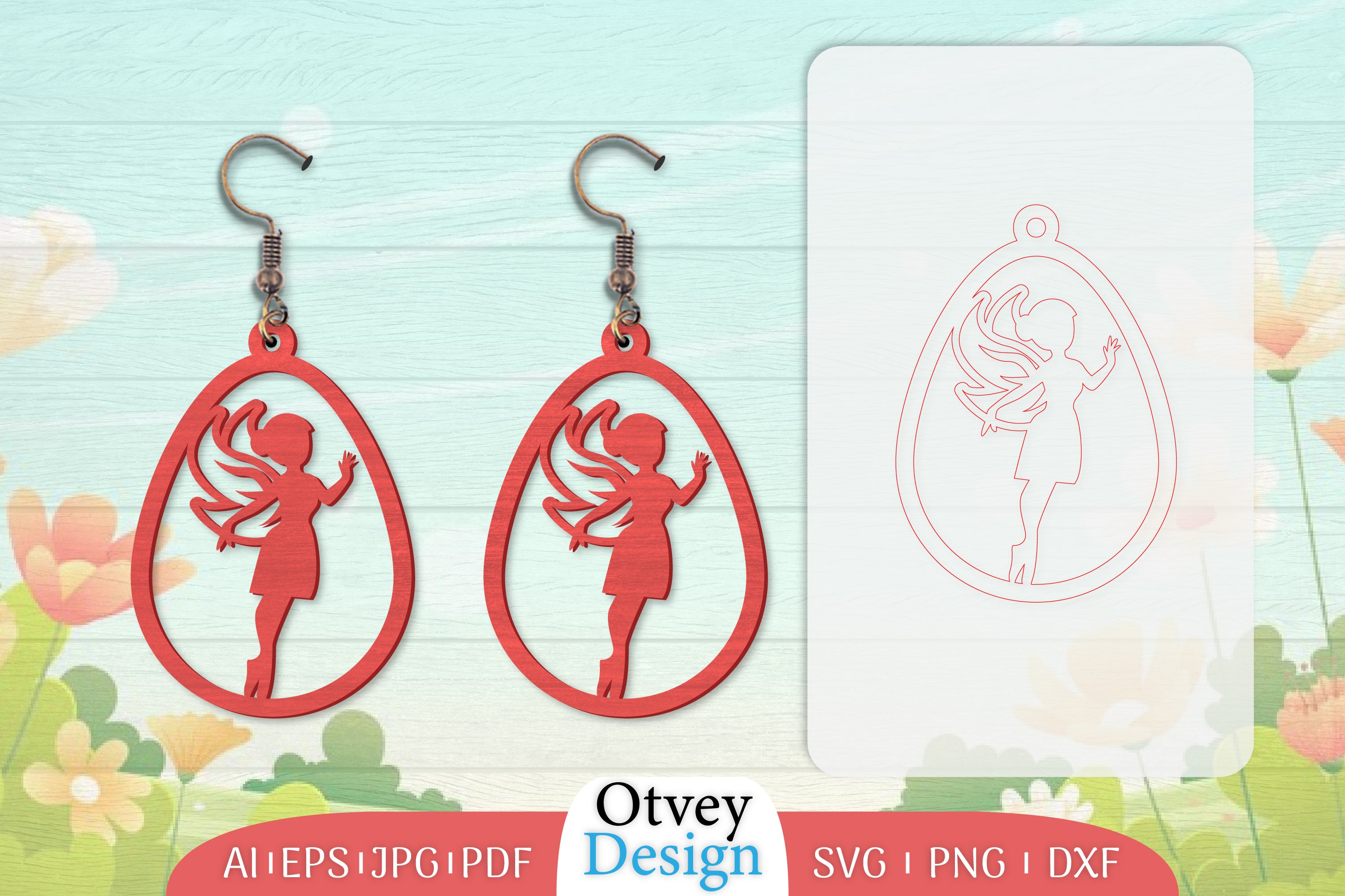 Fairy Earring Lasercut SVG Bundle 36 - CraftNest - Digital Crafting and Art
