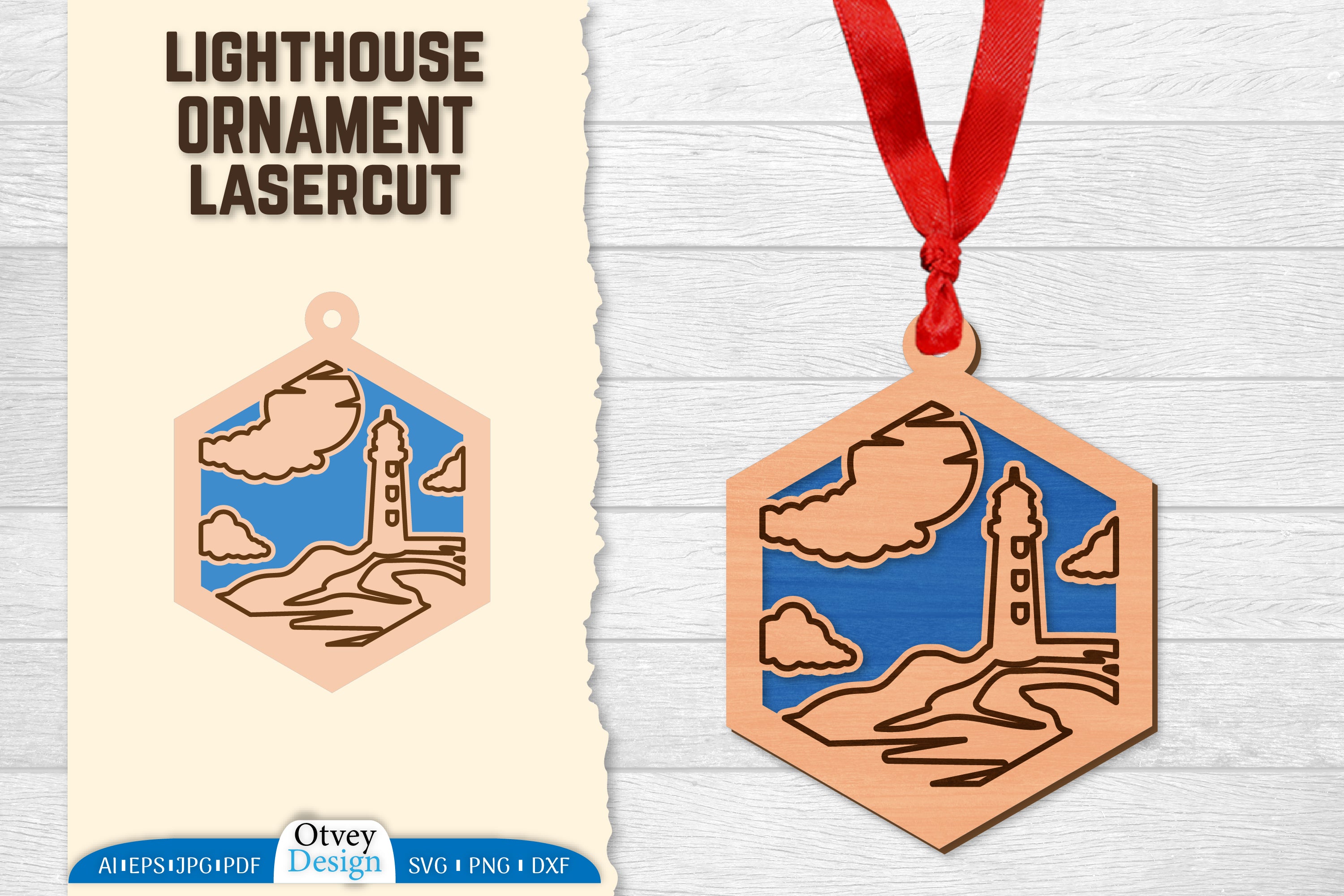 Lighthouse Lasercut Ornament SVG Bundle 59 - CraftNest - Digital Crafting and Art
