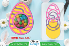 Candy Dome Easter Eggs SVG Bundle 7 - CraftNest - Digital Crafting and Art