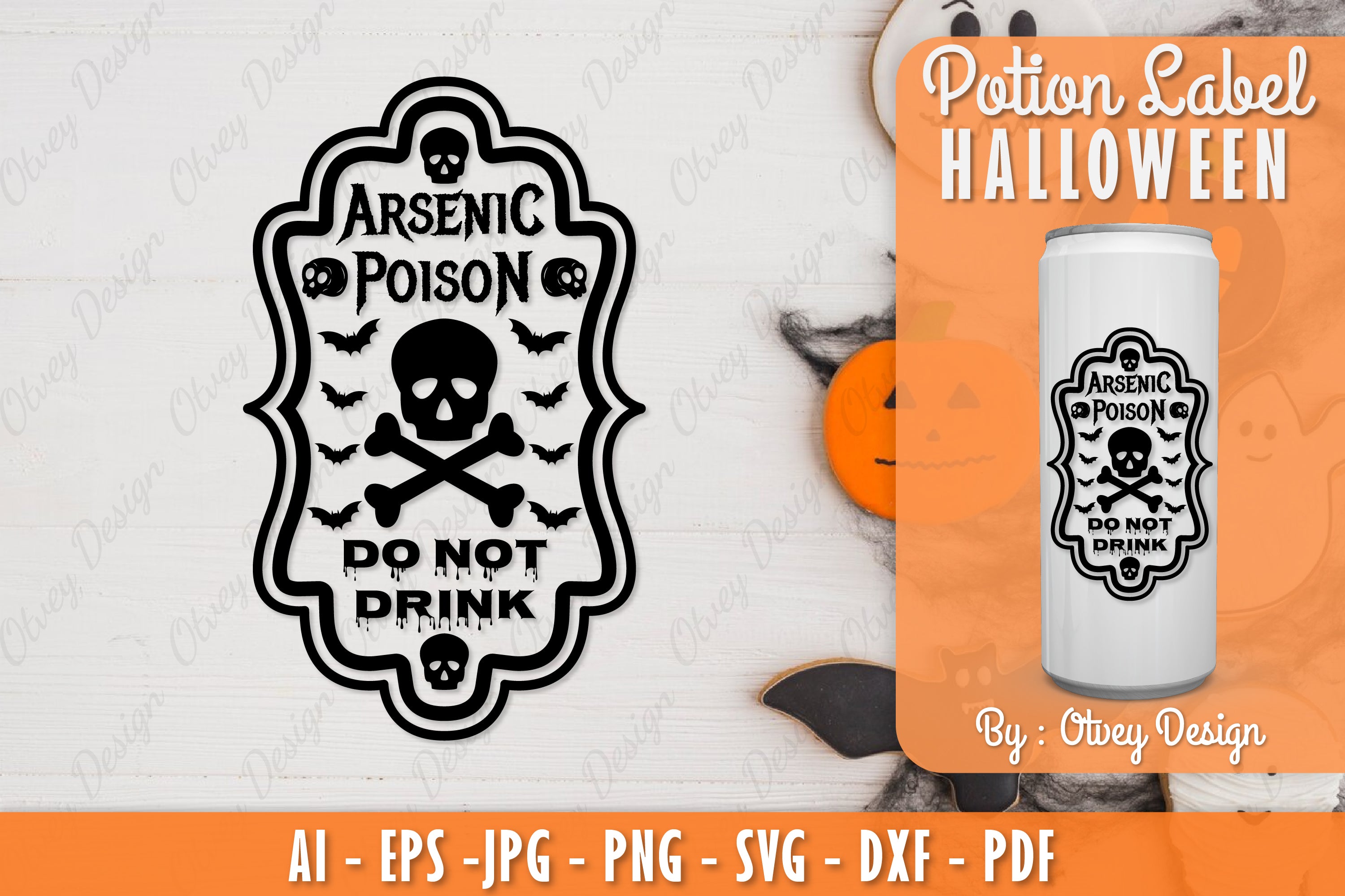 Halloween Potion Label SVG Bundle 15 - CraftNest - Digital Crafting and Art