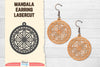 Earring Mandala Lasercut SVG Bundle