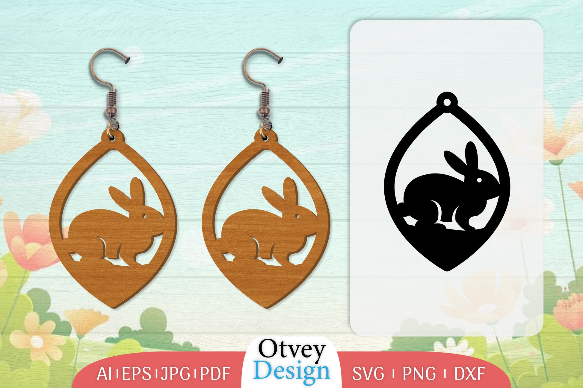 Earring Rabbit Lasercut SVG Bundle 40 - CraftNest - Digital Crafting and Art