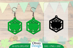 St Patrick's Day Earring Lasercut SVG Bundle 14 - CraftNest - Digital Crafting and Art