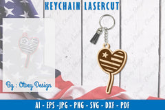 Patriotic Keychain SVG Bundle 13 - CraftNest - Digital Crafting and Art