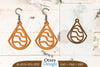 Happy Easter Egg Earring Lasercut SVG Bundle