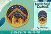 Nativity Scene Religious Christmas Layered Papercut Lasercut SVG Bundle