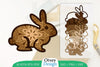 Mandala Rabbit Layered Lasercut SVG Bundle