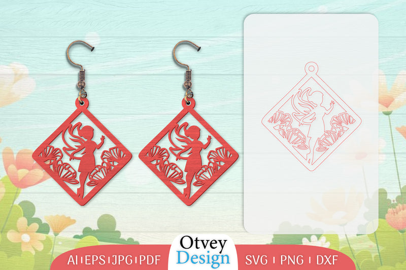 Fairy Earring Lasercut SVG Bundle 20 - CraftNest - Digital Crafting and Art