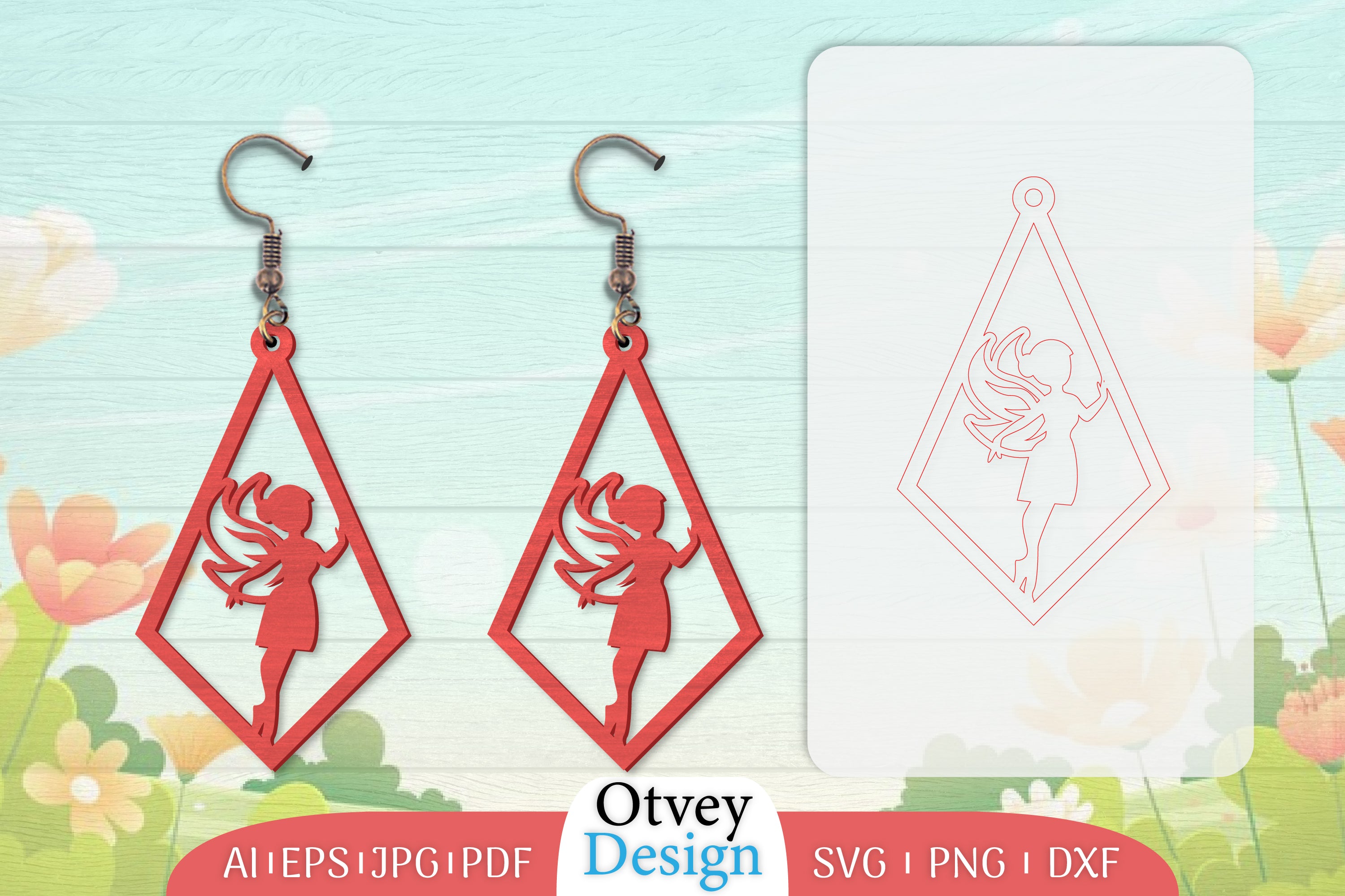 Fairy Earring Lasercut SVG Bundle 28 - CraftNest - Digital Crafting and Art