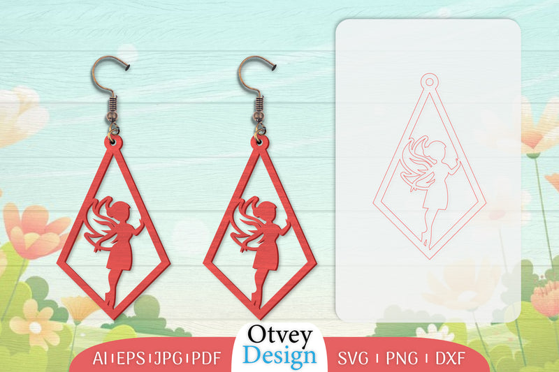 Fairy Earring Lasercut SVG Bundle 28 - CraftNest - Digital Crafting and Art