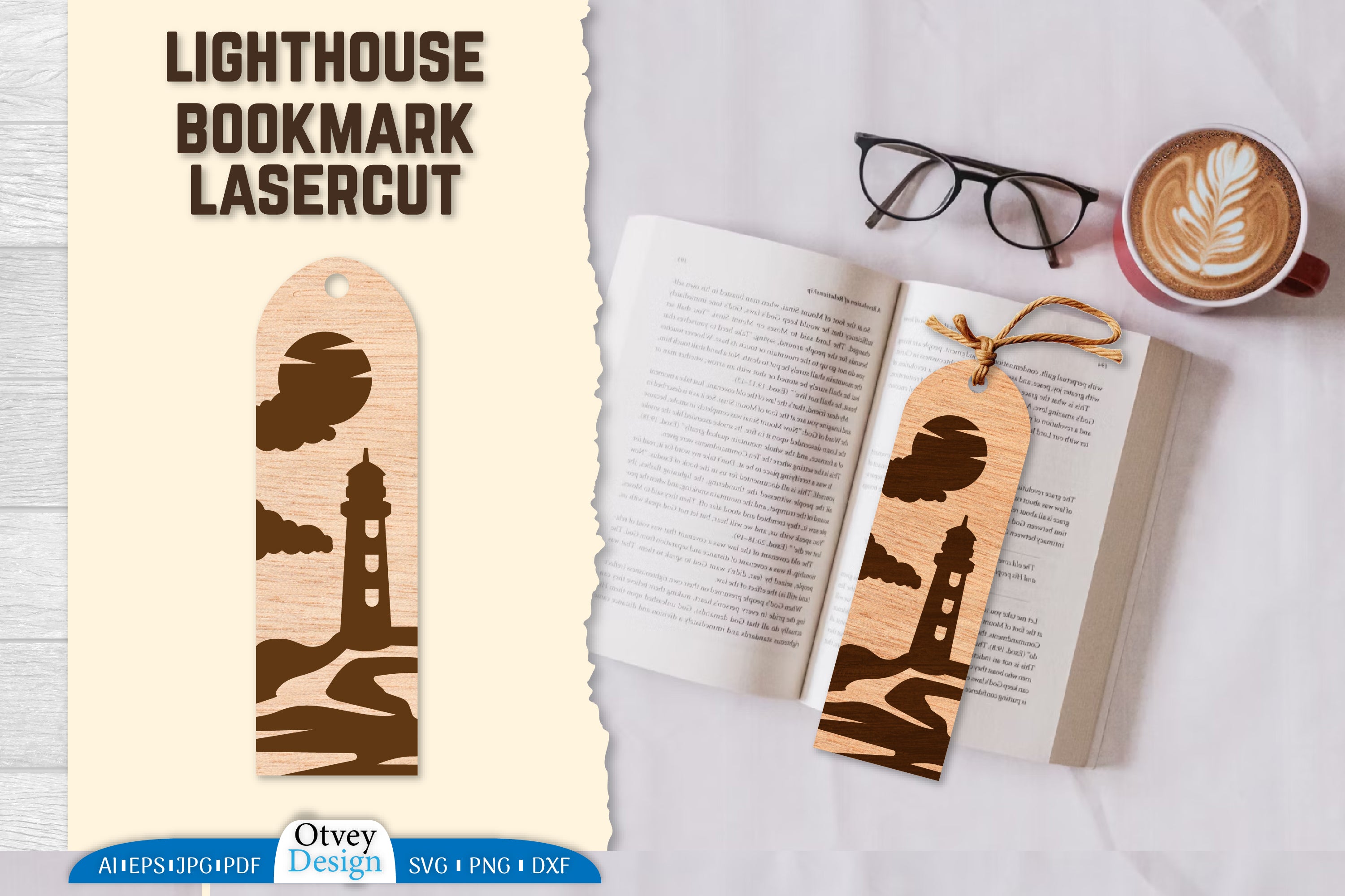 Lighthouse Bookmark SVG Bundle 7 - CraftNest - Digital Crafting and Art