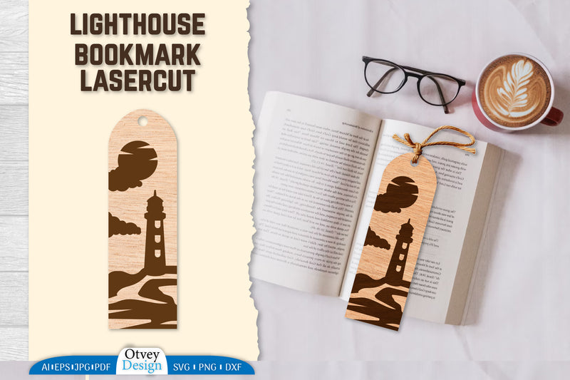 Lighthouse Bookmark SVG Bundle 7 - CraftNest - Digital Crafting and Art