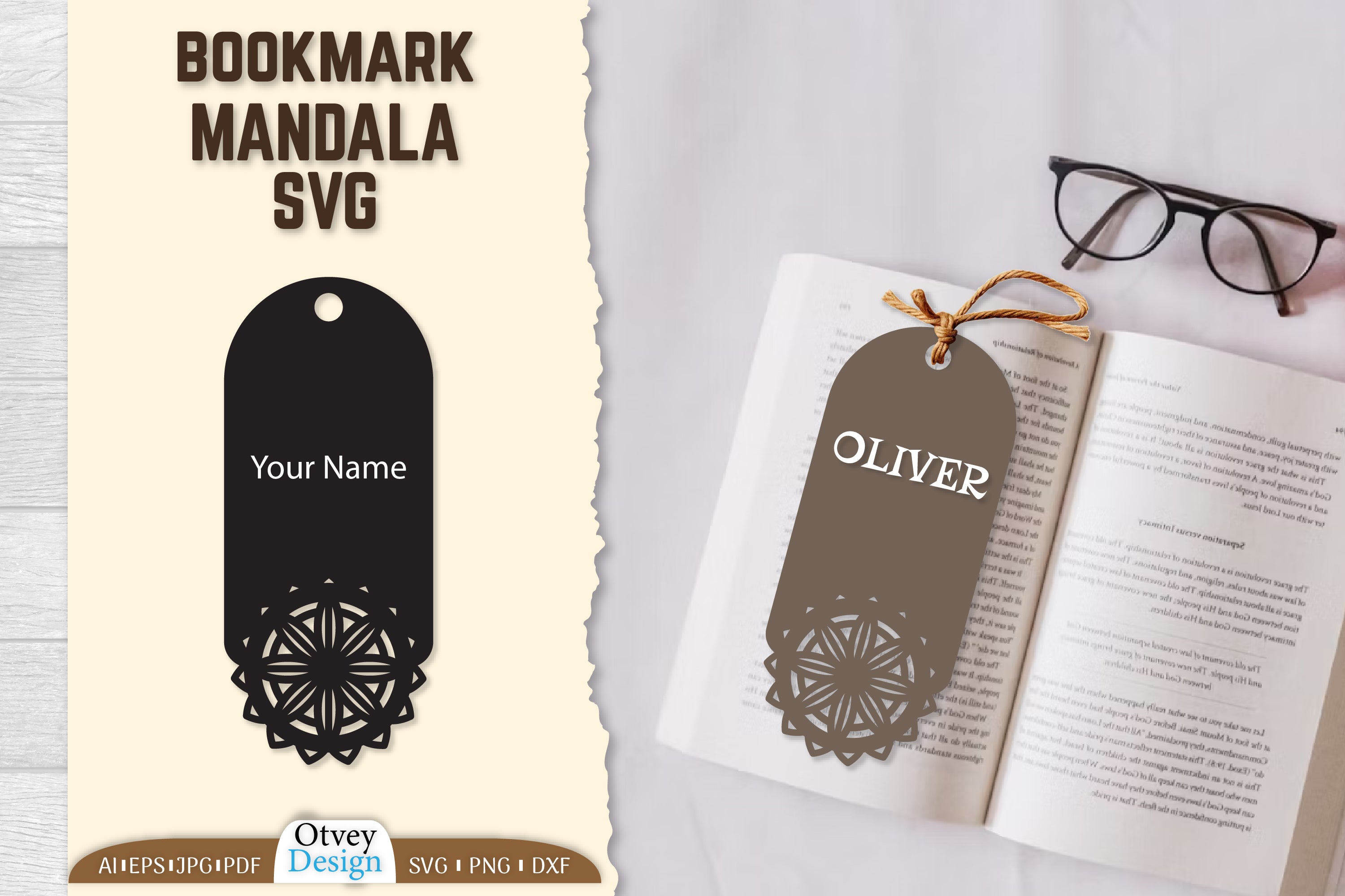 Mandala Bookmark SVG Bundle 10 - CraftNest - Digital Crafting and Art