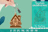 Gingerbread House Keychain Laser Cut SVG Bundle