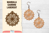 Earring Mandala Lasercut SVG Bundle