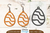 Happy Easter Egg Earring Lasercut SVG Bundle
