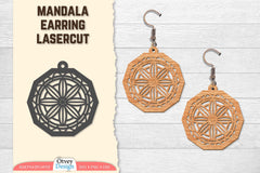 Earring Mandala Lasercut SVG Bundle 59 - CraftNest - Digital Crafting and Art