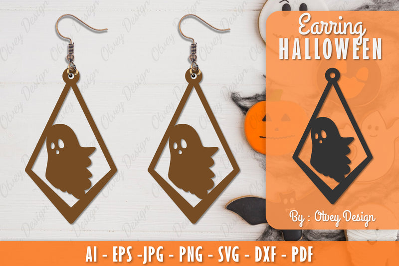 Earring Halloween Lasercut SVG Bundle 141 - CraftNest - Digital Crafting and Art