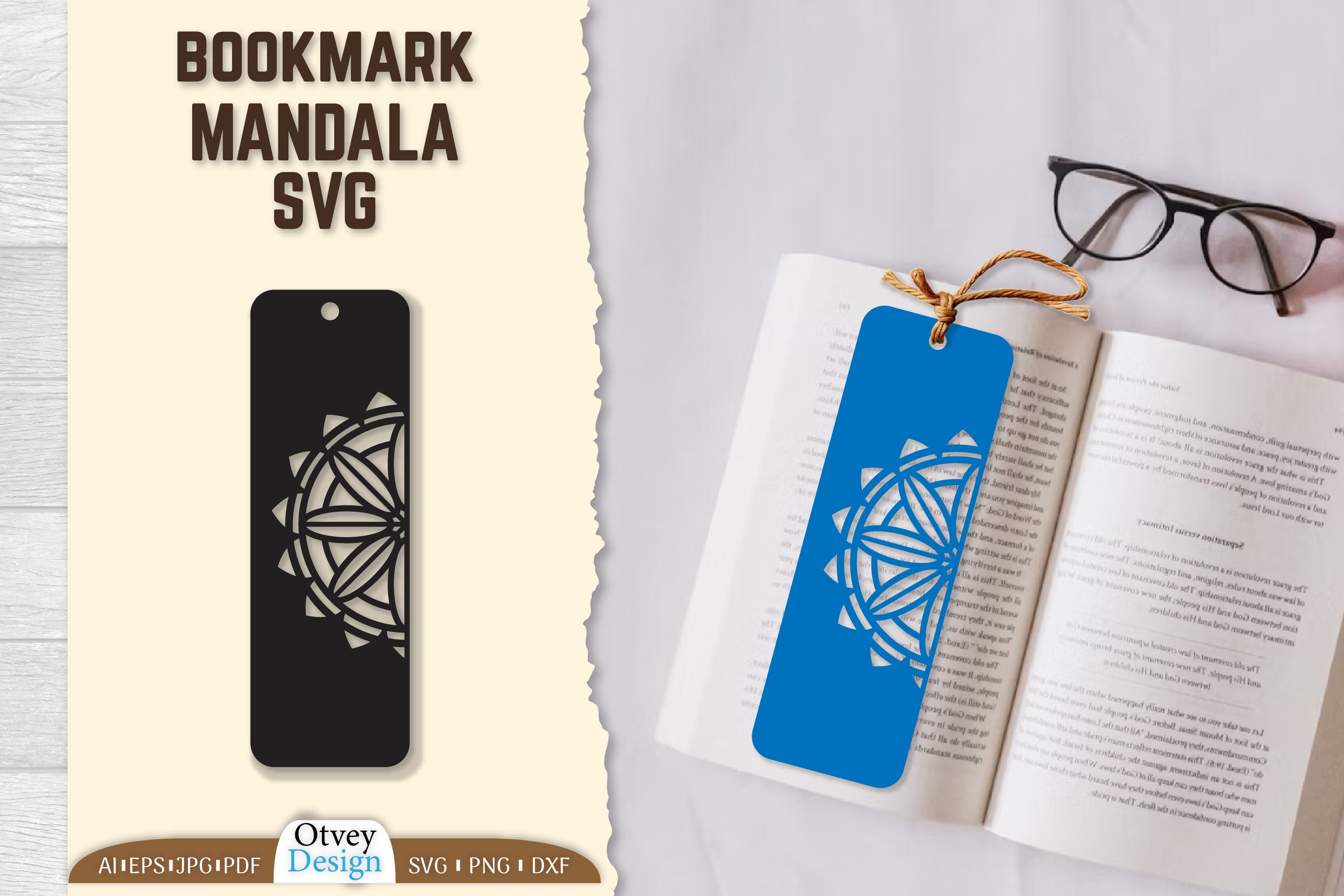 Mandala Bookmark SVG Bundle 4 - CraftNest - Digital Crafting and Art