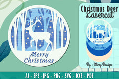 Merry Christmas Deer SVG Bundle 7 - CraftNest - Digital Crafting and Art