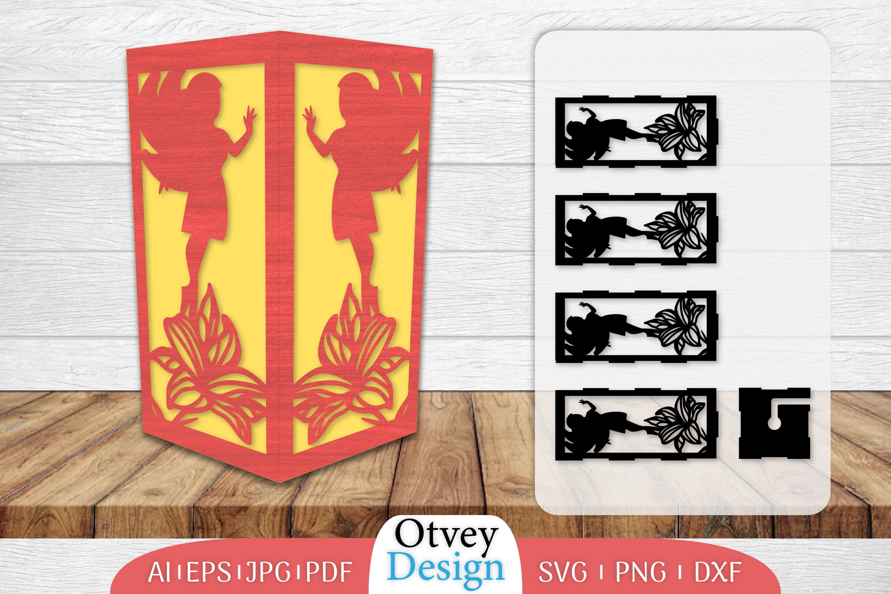 Fairy Lamp Lasercut SVG Bundle 4 - CraftNest - Digital Crafting and Art