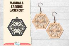Earring Mandala Lasercut SVG Bundle 43 - CraftNest - Digital Crafting and Art