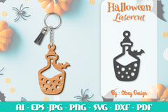 Keychain Halloween Lasercut SVG Bundle 1811 - CraftNest - Digital Crafting and Art