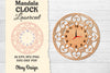 Clock Mandala Lasercut SVG Bundle
