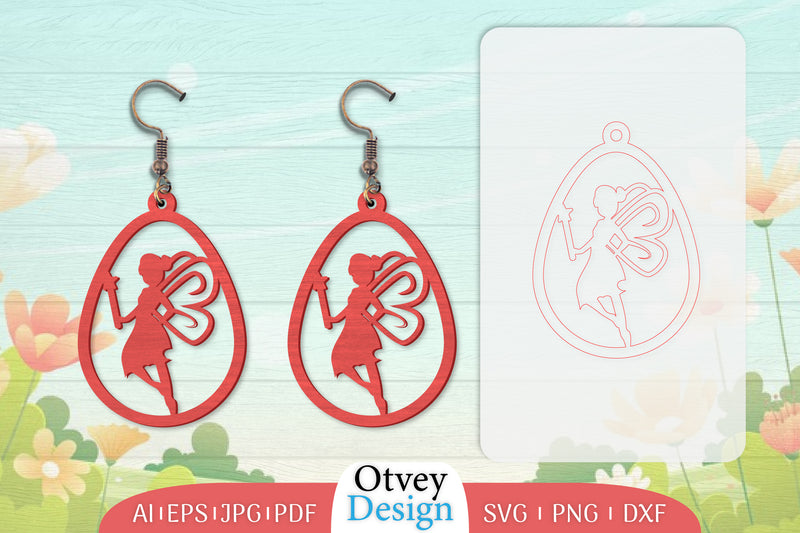 Fairy Earring Lasercut SVG Bundle 37 - CraftNest - Digital Crafting and Art