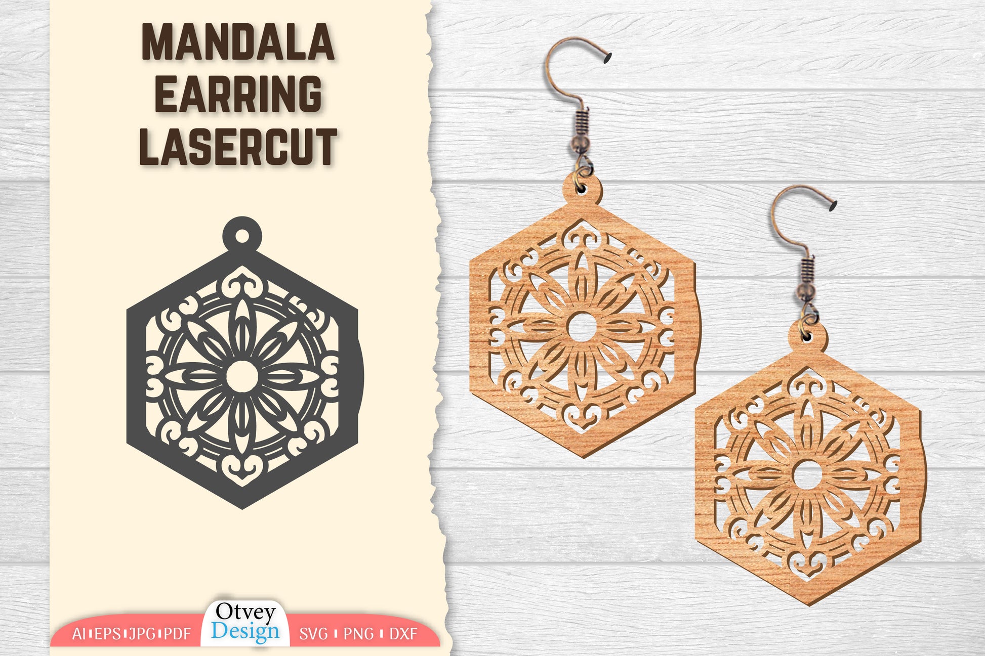 Earring Mandala Lasercut SVG Bundle 52 - CraftNest - Digital Crafting and Art