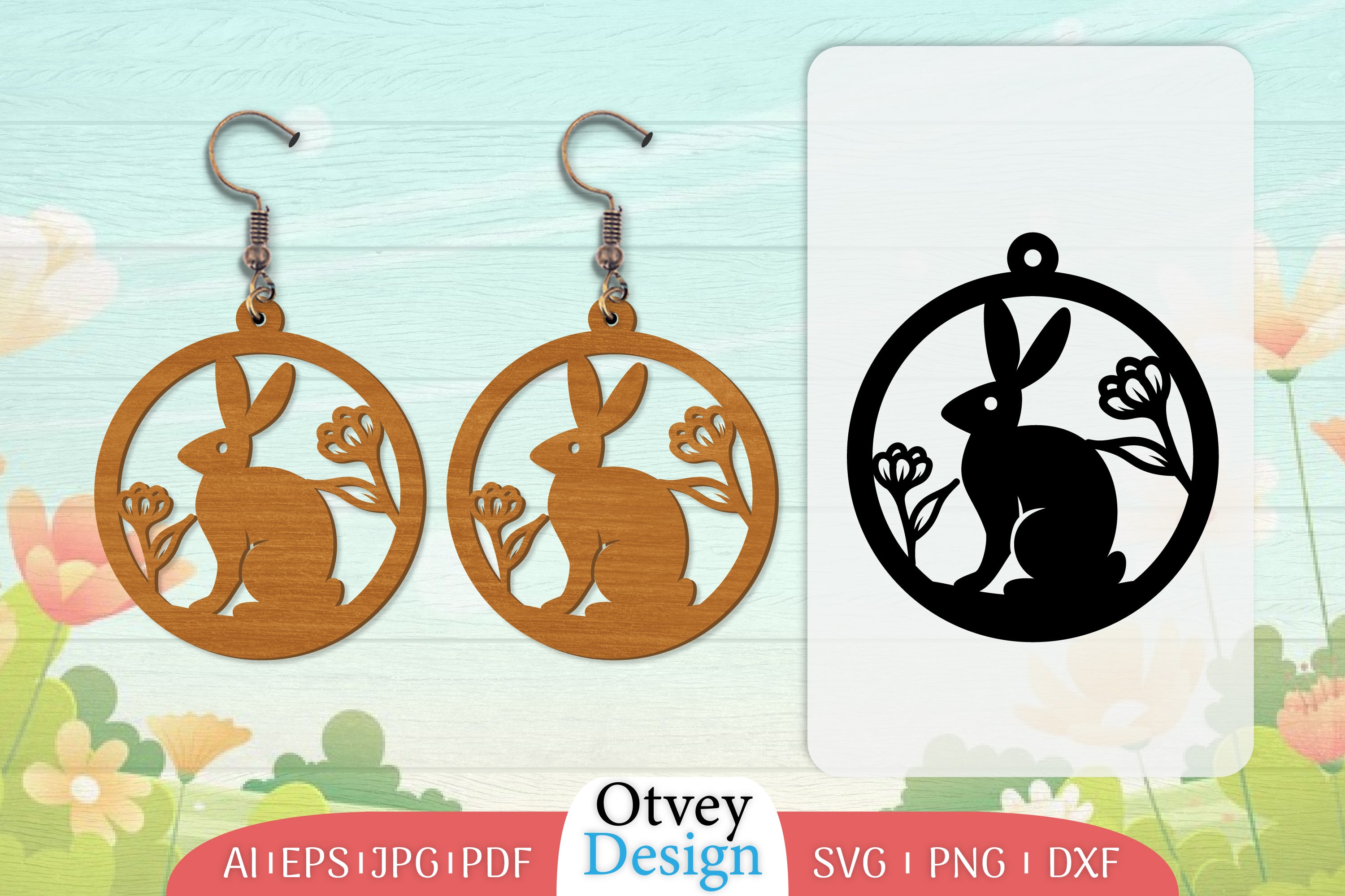 Earring Rabbit Lasercut SVG Bundle 32 - CraftNest - Digital Crafting and Art