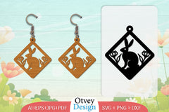 Earring Rabbit Lasercut SVG Bundle 23 - CraftNest - Digital Crafting and Art