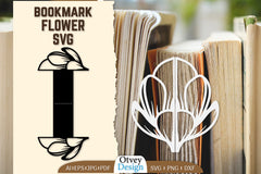 Cutout Flower Bookmark SVG Bundle 5 - CraftNest - Digital Crafting and Art