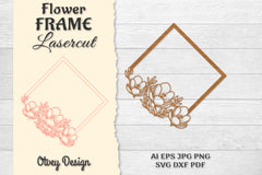 5 Frame Flower Lasercut SVG Bundle 5 - CraftNest - Digital Crafting and Art