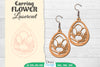 Earring Flower Lasercut SVG Bundle