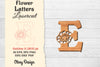 Flower Letters Laser Cut SVG Bundle