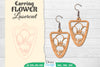 Earring Flower Lasercut SVG Bundle