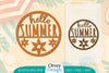 Hello Summer Round Lasercut SVG Bundle