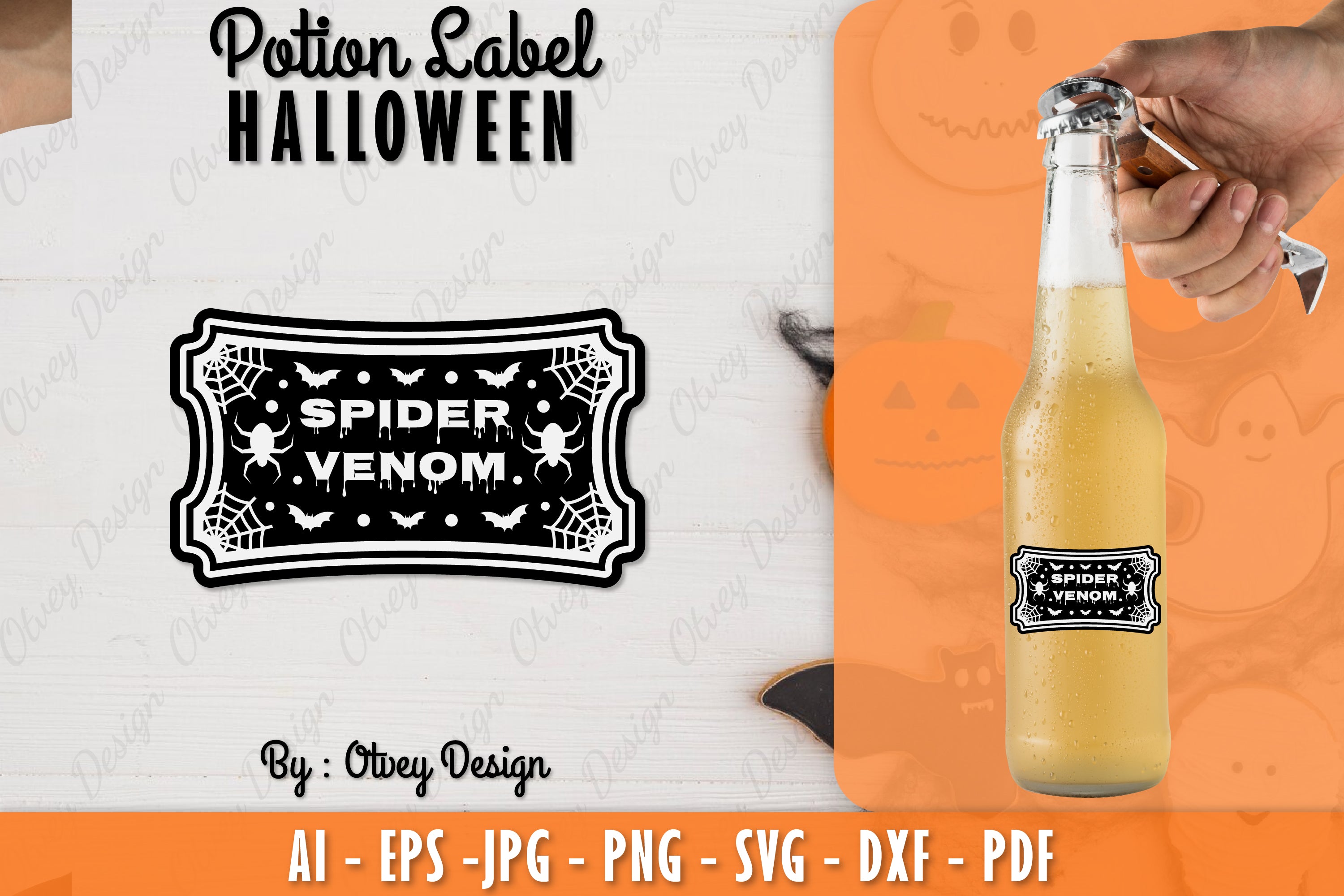 Halloween Potion Label SVG Bundle 36 - CraftNest - Digital Crafting and Art
