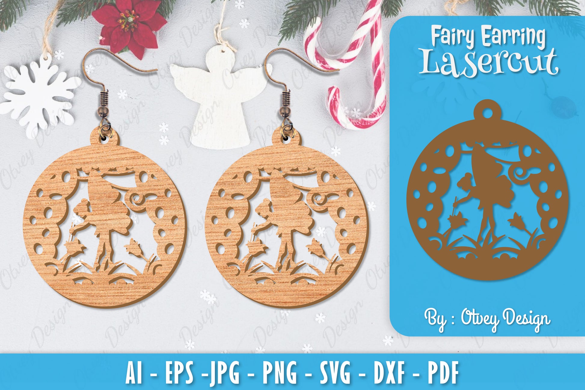 Fairy 3D Earring Lasercut SVG Bundle 5 - CraftNest - Digital Crafting and Art