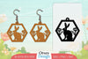 Earring Rabbit Lasercut SVG Bundle