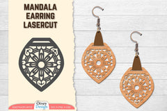 Earring Mandala Lasercut SVG Bundle 68 - CraftNest - Digital Crafting and Art