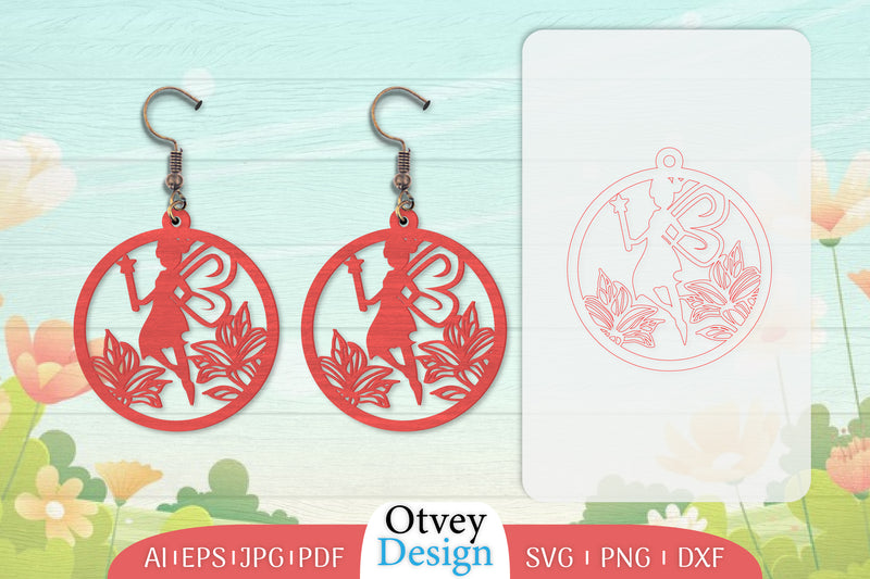 Fairy Earring Lasercut SVG Bundle 13 - CraftNest - Digital Crafting and Art
