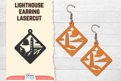 Lighthouse Earring Lasercut SVG Bundle 8 - CraftNest - Digital Crafting and Art