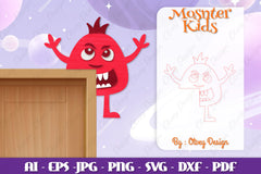 Monster Kids Corner Door Lasercut SVG Bundle 5 - CraftNest - Digital Crafting and Art