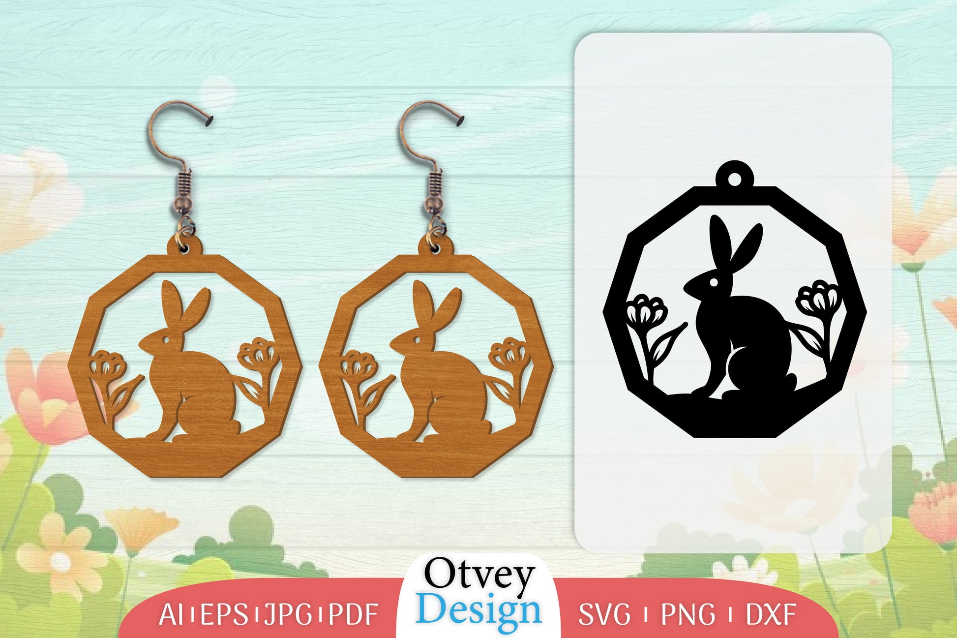 Earring Rabbit Lasercut SVG Bundle 86 - CraftNest - Digital Crafting and Art