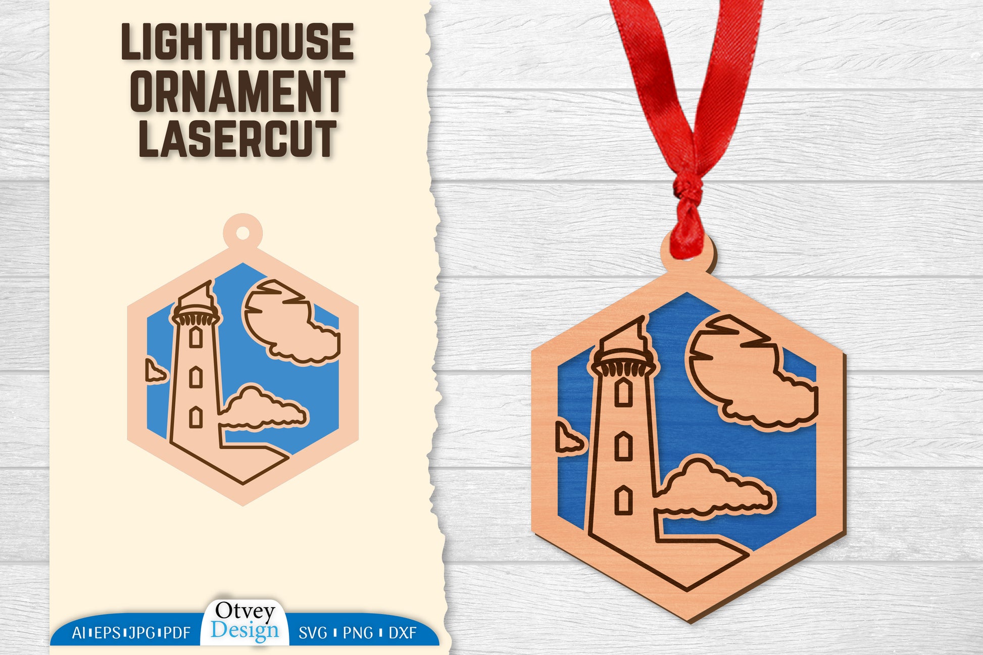 Lighthouse Lasercut Ornament SVG Bundle 60 - CraftNest - Digital Crafting and Art